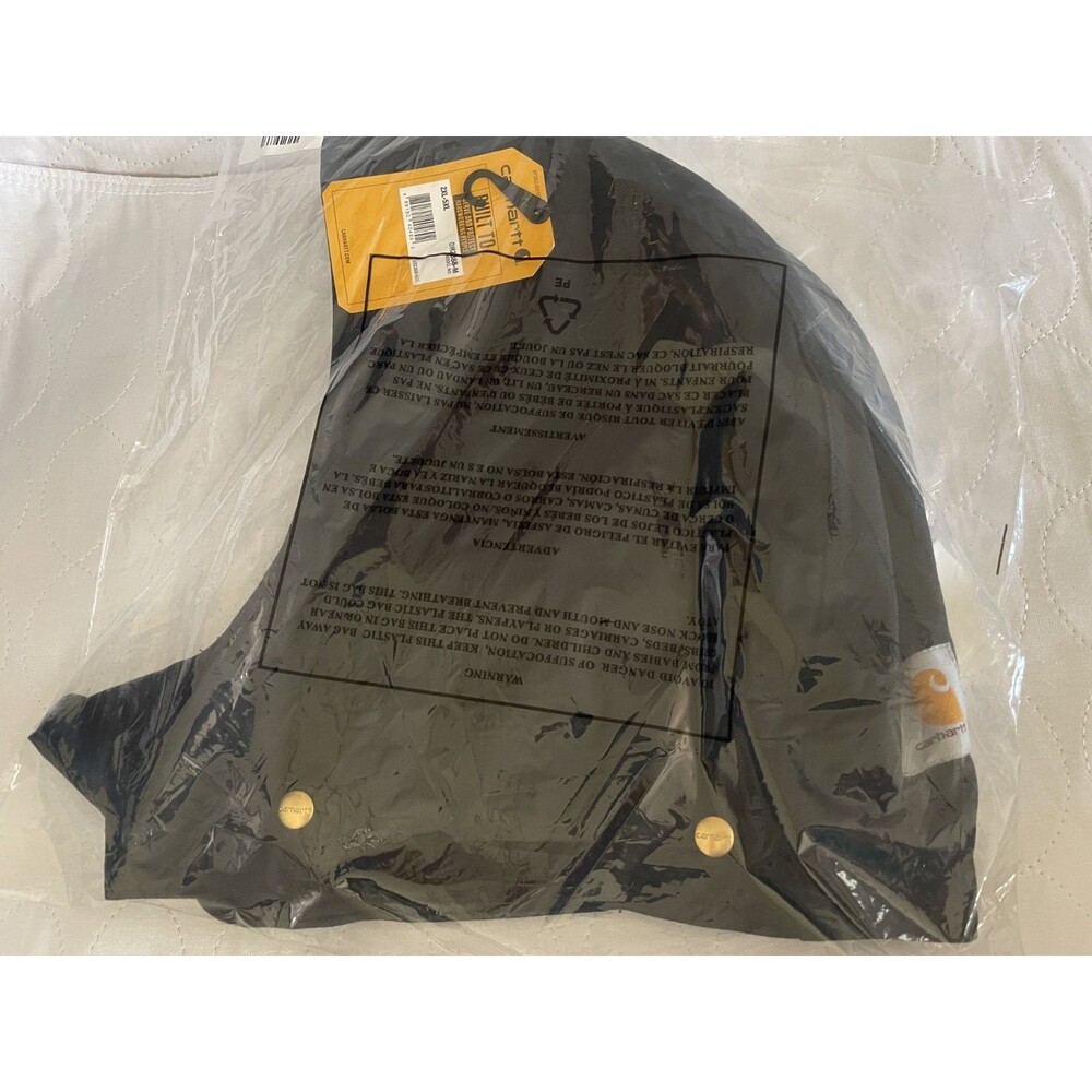 Carhartt Firm Duck Canvas Warm Lined Insulated Hood Snap Replacement Black Men's